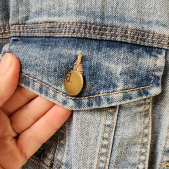 d. jeans Jean Jacket Size L - Picture 7 of 9